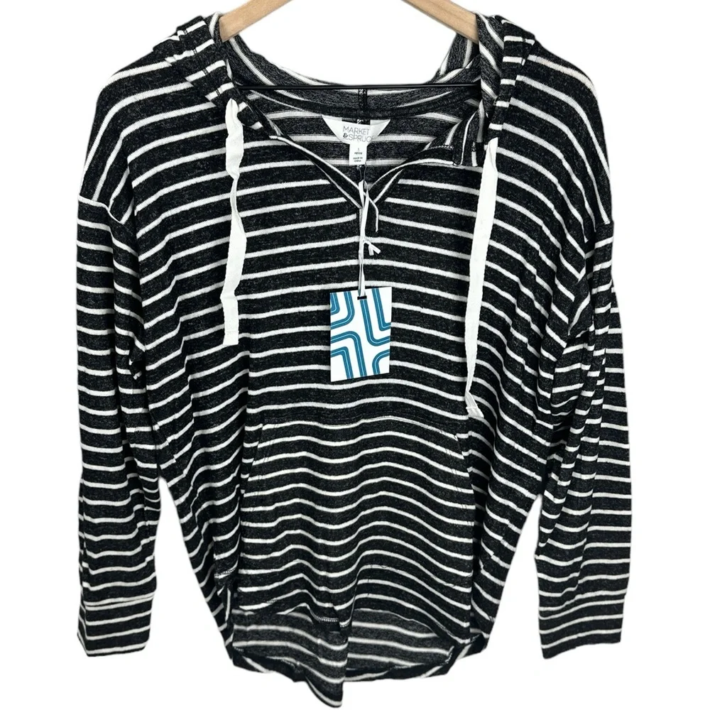 Market & Spruce Kallon Brushed Knit Hoodie - Picture 2 of 7